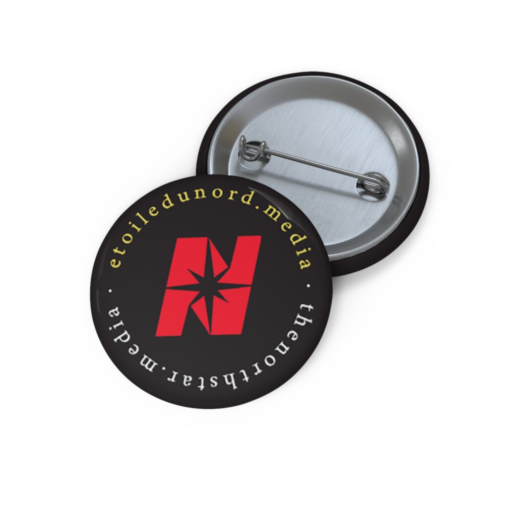 Bilingual pin button | Macaron bilingue