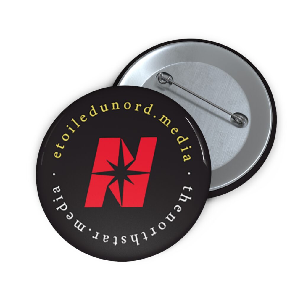 Bilingual pin button | Macaron bilingue
