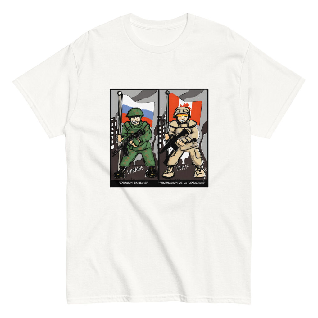 T-shirt caricature « Propagation de la démocratie »