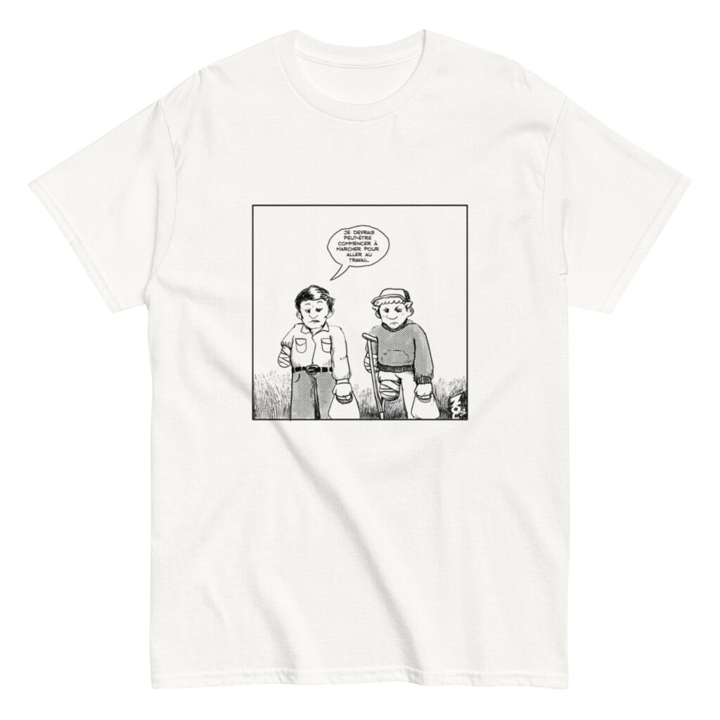 T-shirt caricature « Le gaz coûte un bras et une jambe »