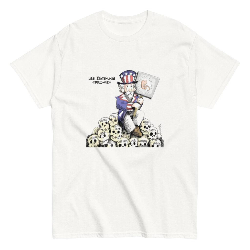 T-shirt caricature « Les États-Unis pro-vie »