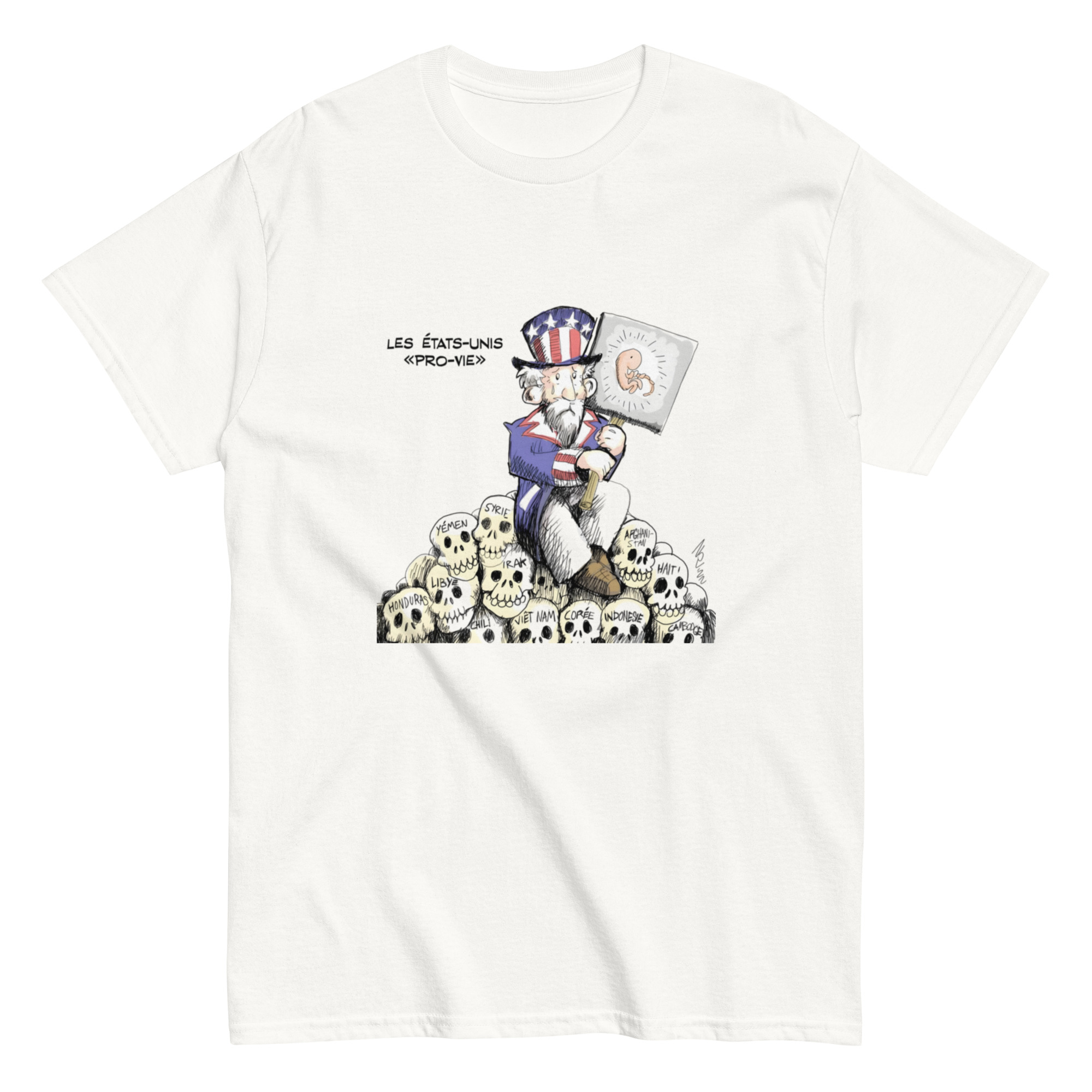T-shirt caricature « Les États-Unis pro-vie » - Image 1