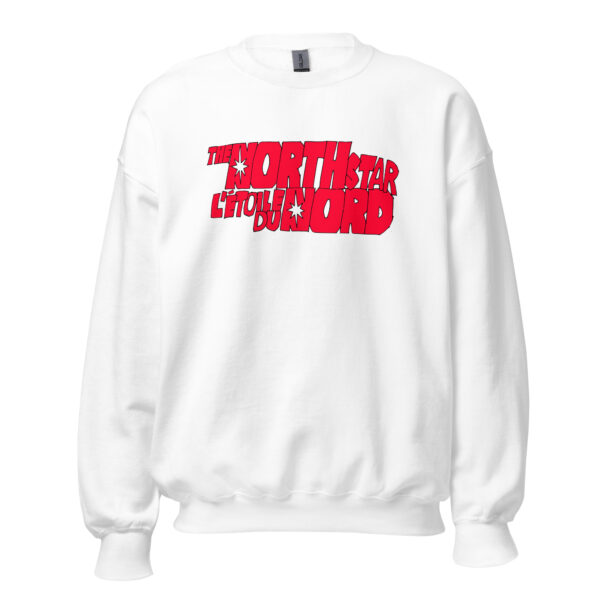 Bilingual unisex sweatshirt, cartoon style | Sweat-shirt unisexe bilingue, style bande-dessinée